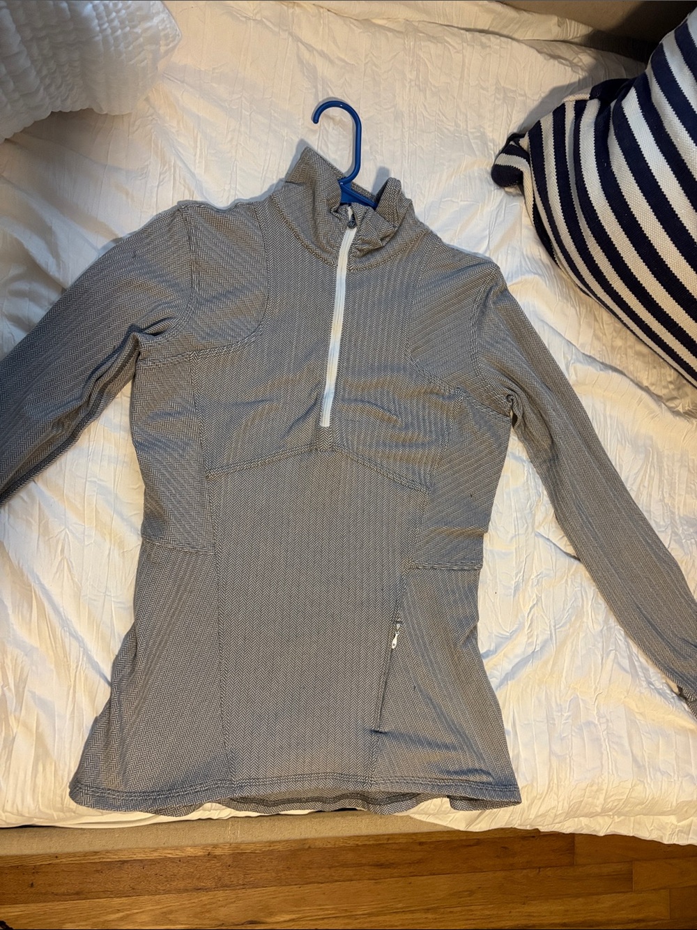 lululemon athletica Heather Gray Quarter-Zip Performance Top